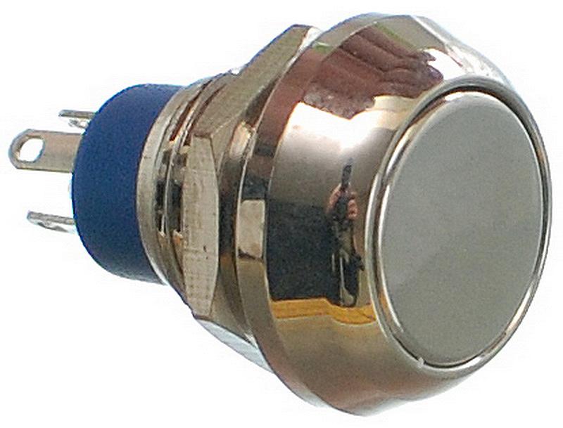 Кнопка антивандальна VJ Parts d18mm стрижка 12mm h19mm 4 контакту, фото №1