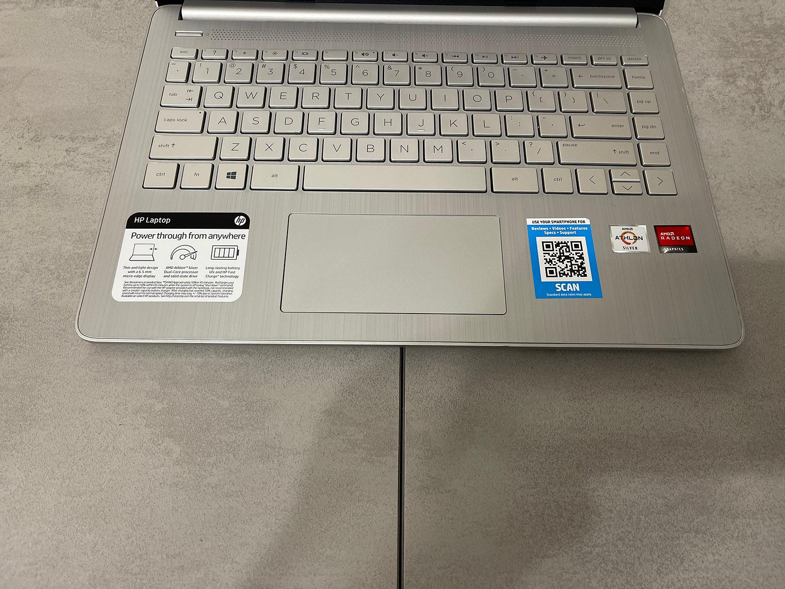 Ноутбук HP Pavilion 14-fq0051nr, 14", AMD Athlon Silver 3050U, 8GB, 128GB SSD, фото №4