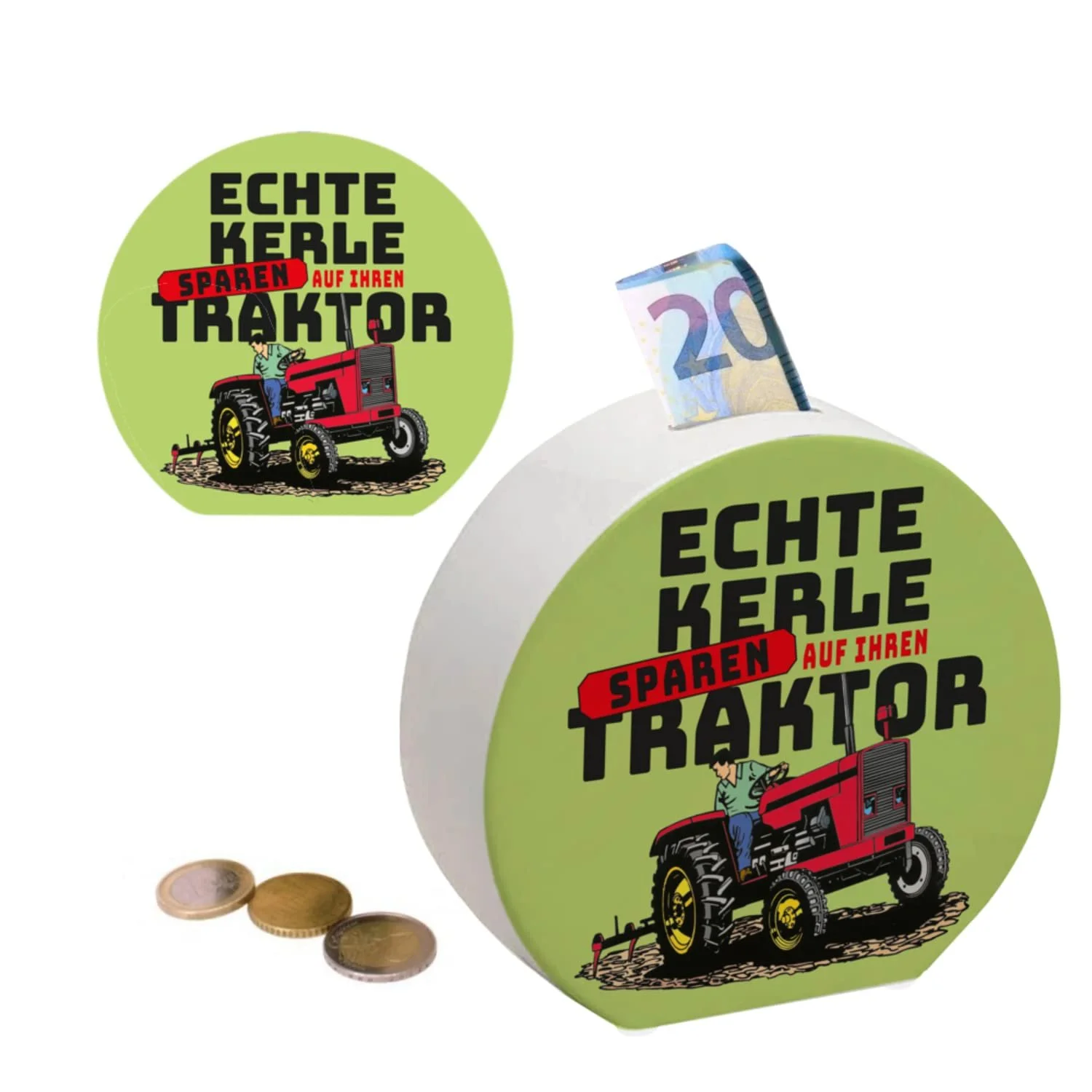 Скарбничка Трактор керамічна, фото №4