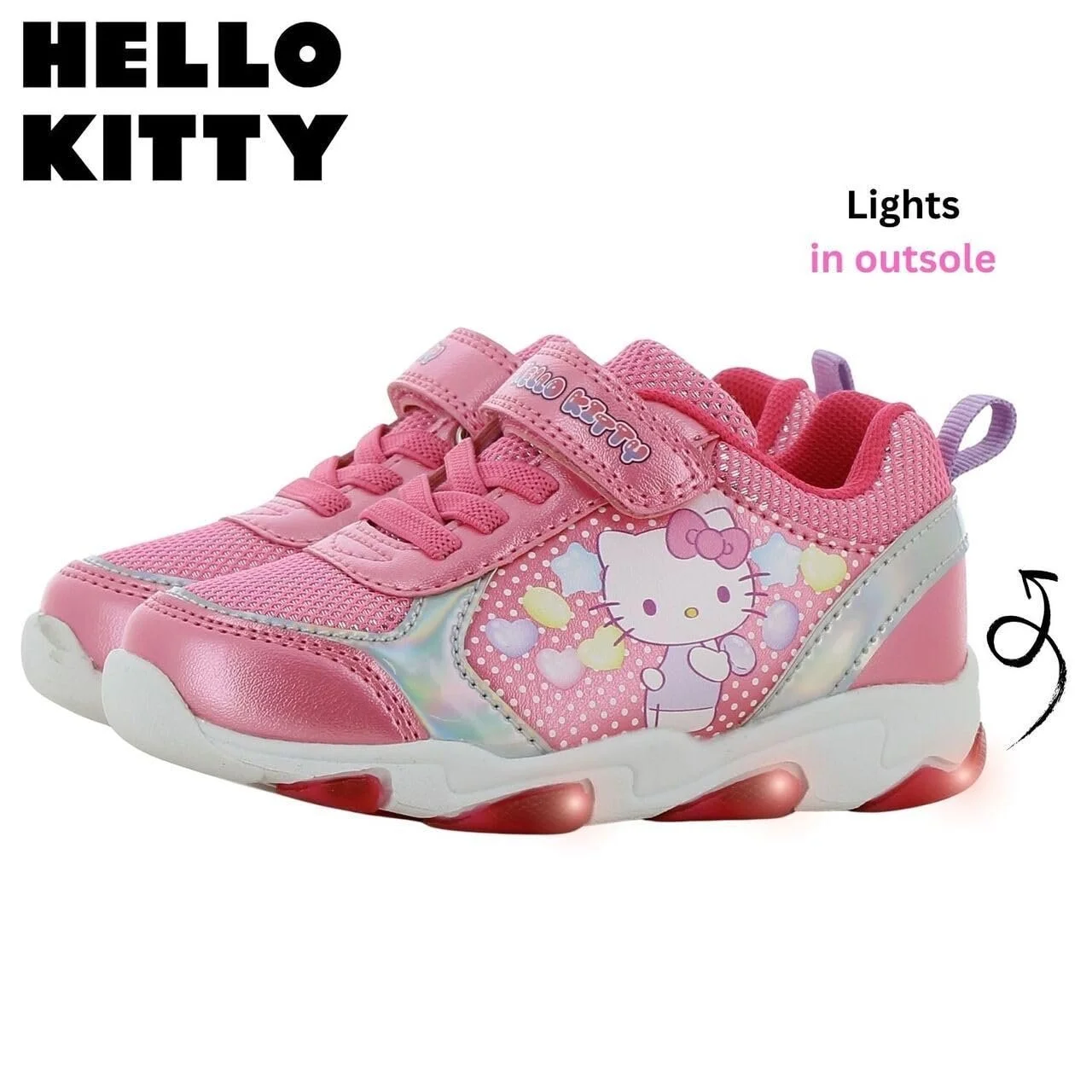 Кроссовки для девочек Leomil Hello Kitty для школы и досуга, фото №4