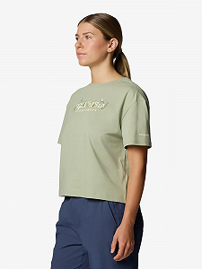 Футболка Rolling Bend™ Graphic Relaxed Crop SS 2119991CLB-348 Columbia Фісташковий L synthetic.ua - Фото 1