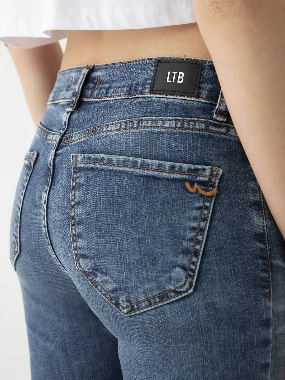 Джинси LTB Jeans Slim LONIA Normal Waist Slim-Fit з еластичною тканиною LONIA BLAU (Sailor 51787) Сині 33W, фото №3