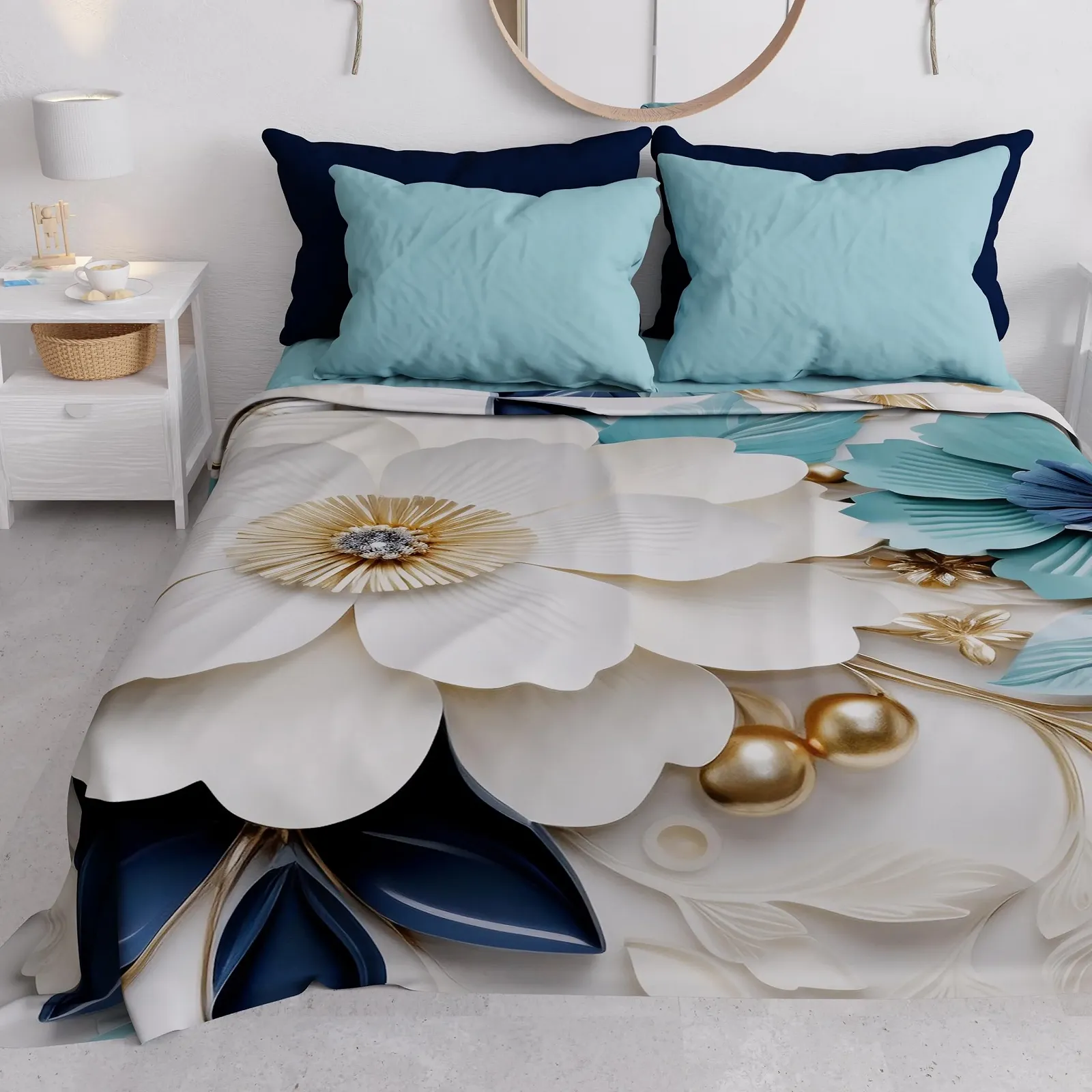 Покривало PETTI Artigiani Italiani Літо Квітковий візерунок 05-19, фото №1