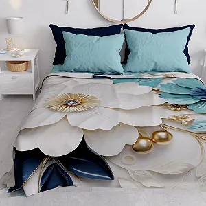 Покривало PETTI Artigiani Italiani Літо Квітковий візерунок 05-19 - Фото 1