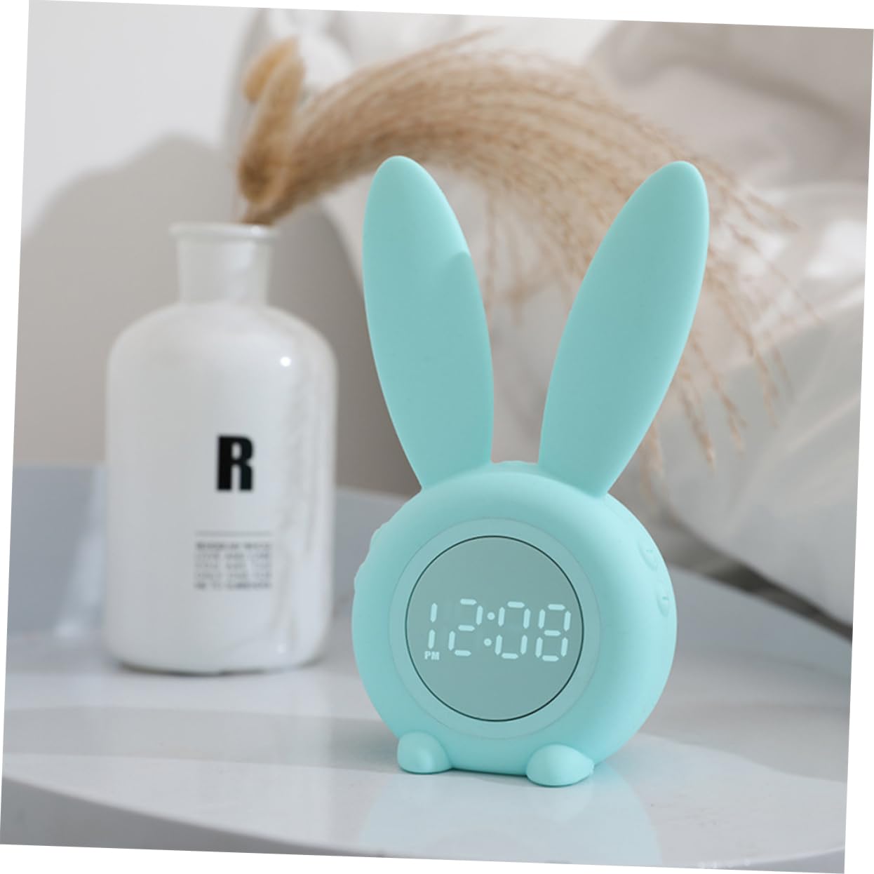 Светильник DOITOOL 2St детский ночной зелёный LED-Ночник часы Силиконовый украсить студент, фото №6