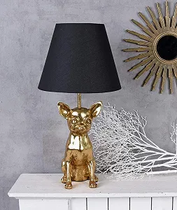 Настольная лампа Palazzo Chiwawa cw213 48 см без лампы Черная Золотистая synthetic.ua - Фото 1