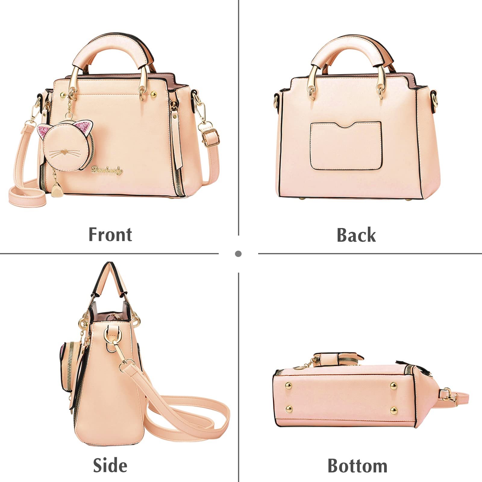 Сумка PORRASSO С ручкой сверху Женская Искусственная кожа хаки, фото №7