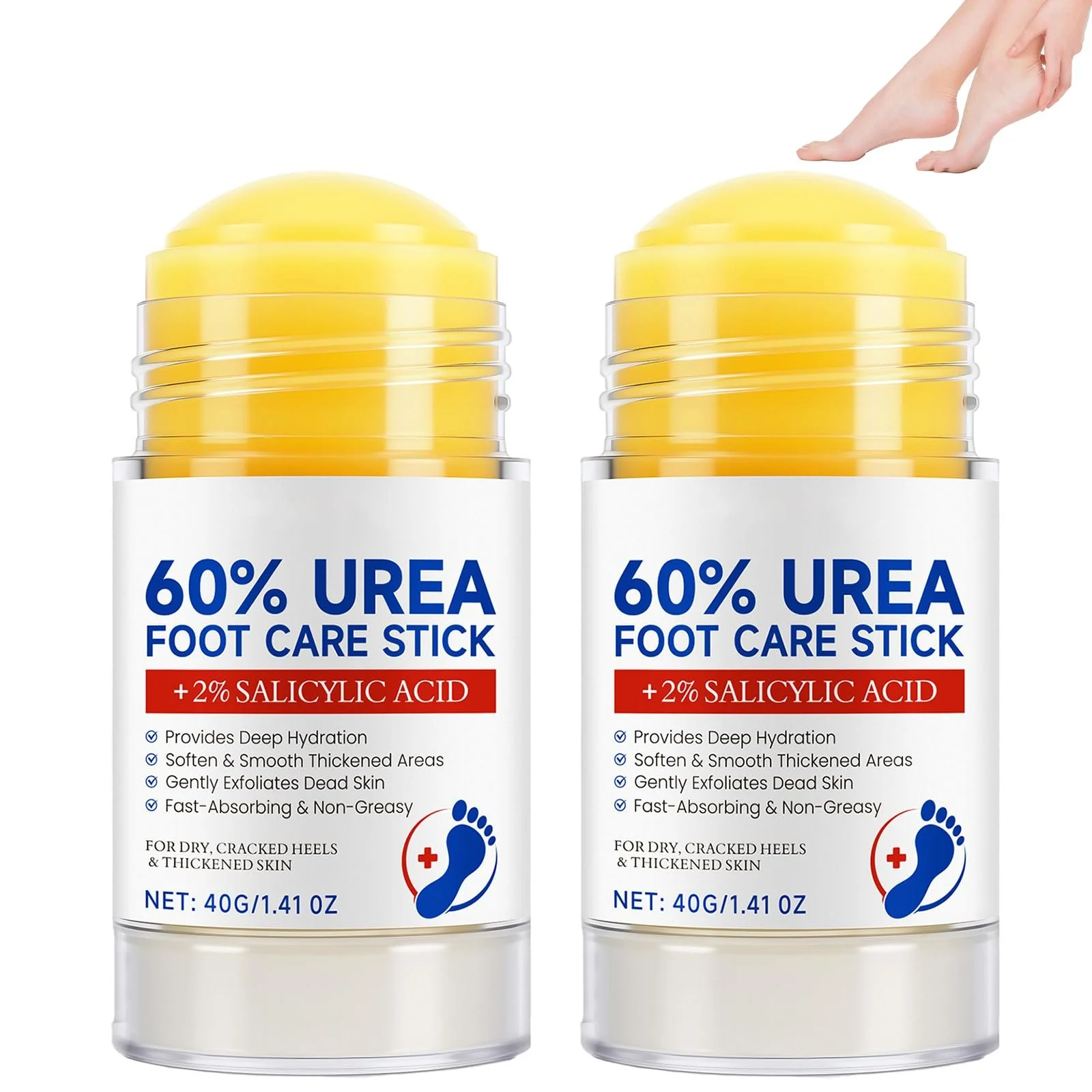 Крем для ног Urea 60% увлажняющий против трещин 2 шт, фото №1