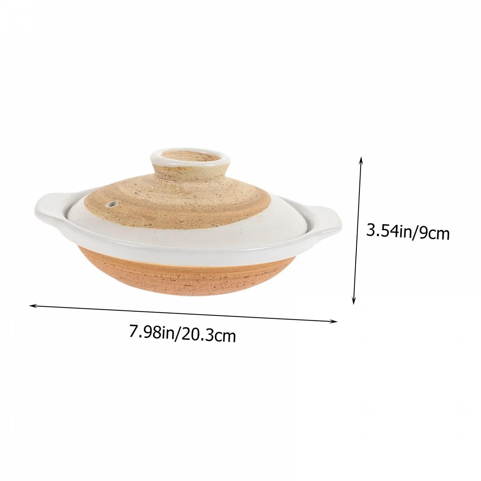 Керамічний горщик Ipetboom для рису та супу з кришкою антипригарний, фото №2