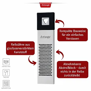 Терка triangle Aroma Срібна synthetic.ua - Фото 1