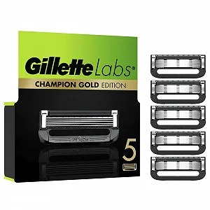 Сменные лезвия Gillette Labs Champion Gold Edition 5 шт - Фото 1