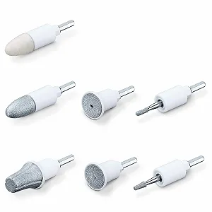 Набір для заміни для манікюрно-педикюрного апарату Beurer MP 44, 7 різних високоякісних повстяних і сапфірових насадок для шліфування, догляд за руками та ногами - Фото 1