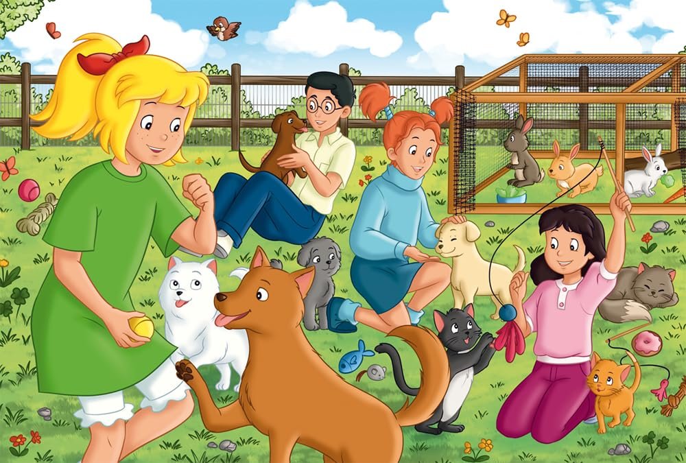 Пазл детский Schmidt Spiele 56541 Bibi Blocksberg Animal Pension 100 деталей из травяного картона, фото №1