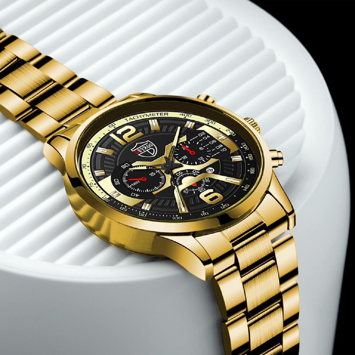 Часы JOATVEE Мужской Хронограф Нержавеющая Сталь Fashion Персонализированный Циферблат Дата Аналоговый Кварцевый Классический Бизнес, фото №4 Часы JOATVEE Мужской Хронограф Нержавеющая Сталь Fashion Персонализированный Циферблат Дата Аналоговый Кварцевый Классический Бизнес, фото №4