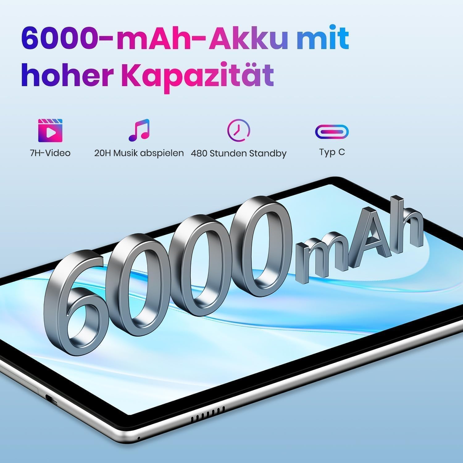 HOOZO MID 10.1" 10/64 ГБ Android 14 Черно-серый, фото №5