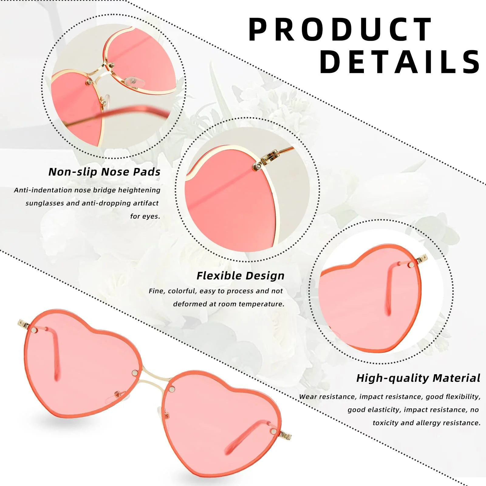 Сонцезахисні Окуляри Johiux Серце Вінтаж, фото №3 Сонцезахисні Окуляри Johiux Серце Вінтаж, фото №3