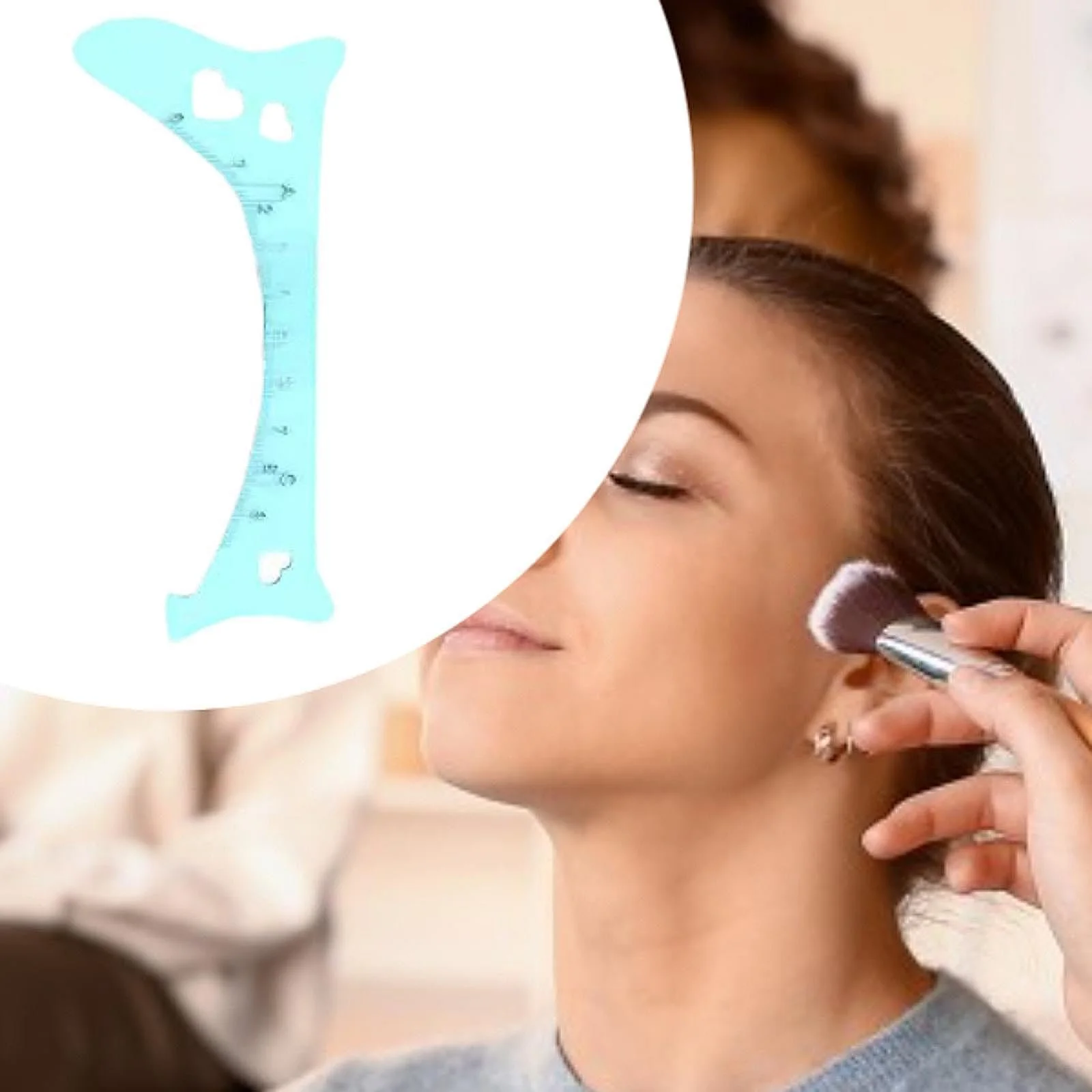 Инструмент для подводки глаз perfeclan Многоцелевой трафарет, фото №3 Инструмент для подводки глаз perfeclan Многоцелевой трафарет, фото №3