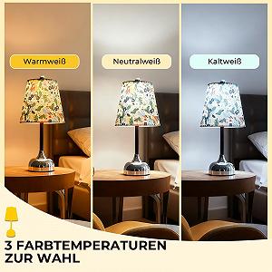 Настільна лампа Lustaled бездротова акумуляторна сенсорна IP54 срібляста synthetic.ua - Фото 1