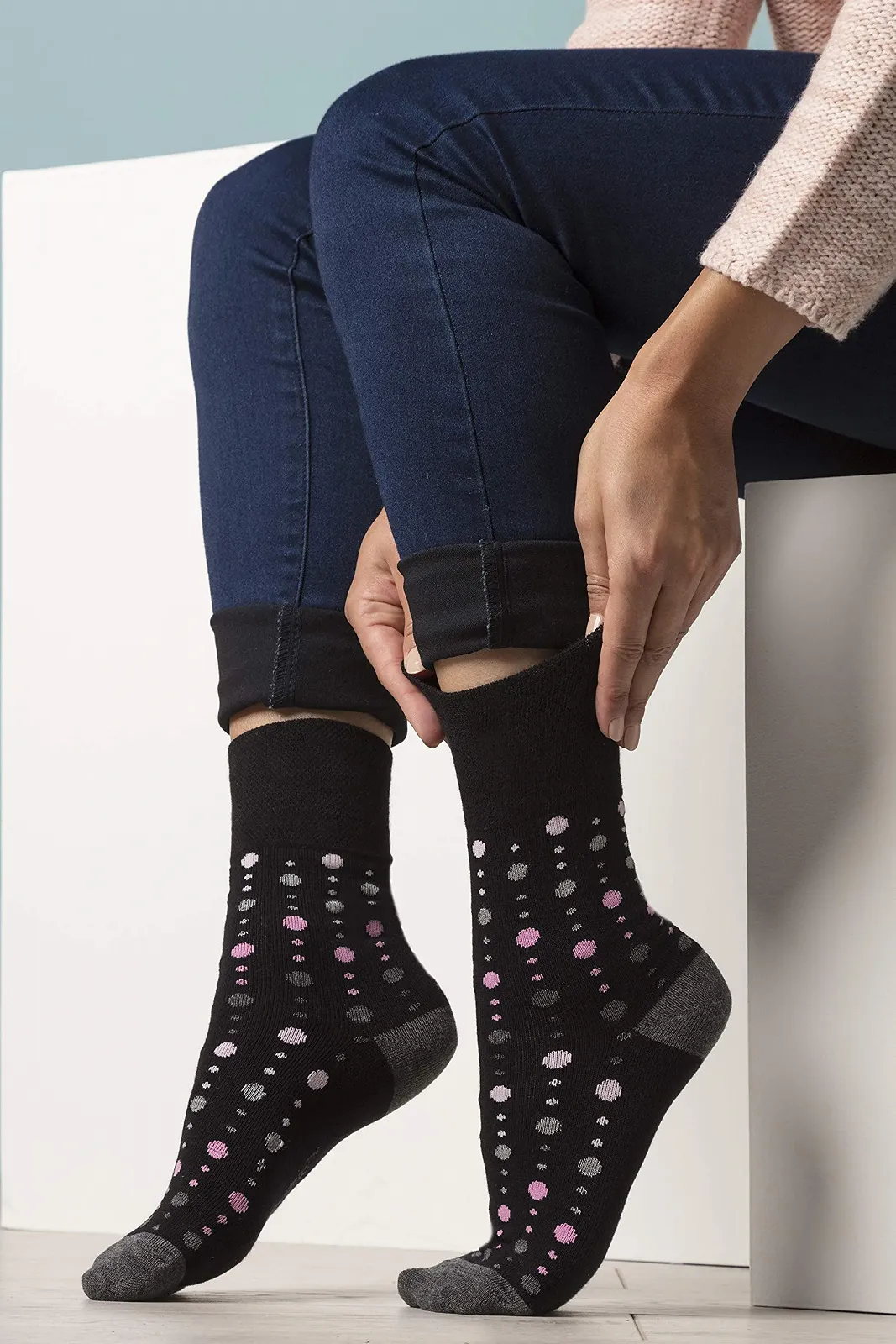 Шкарпетки Gentle Grip Health для жінок, 6 пар, без гумки, для діабетиків, без тиску, з бавовни, фото №3 Шкарпетки Gentle Grip Health для жінок, 6 пар, без гумки, для діабетиків, без тиску, з бавовни, фото №3