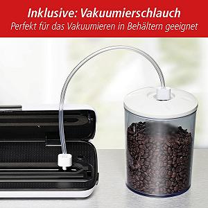 Вакуумный упаковщик ROMMELSBACHER VAC 110, автоматический, 2 скорости насоса, 2 времени запайки, для пленок шириной до 30 см, шланговое соединение synthetic.ua - Фото 1
