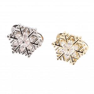 Сніжинка, 3D, для різдвяного манікюру - Фото 1