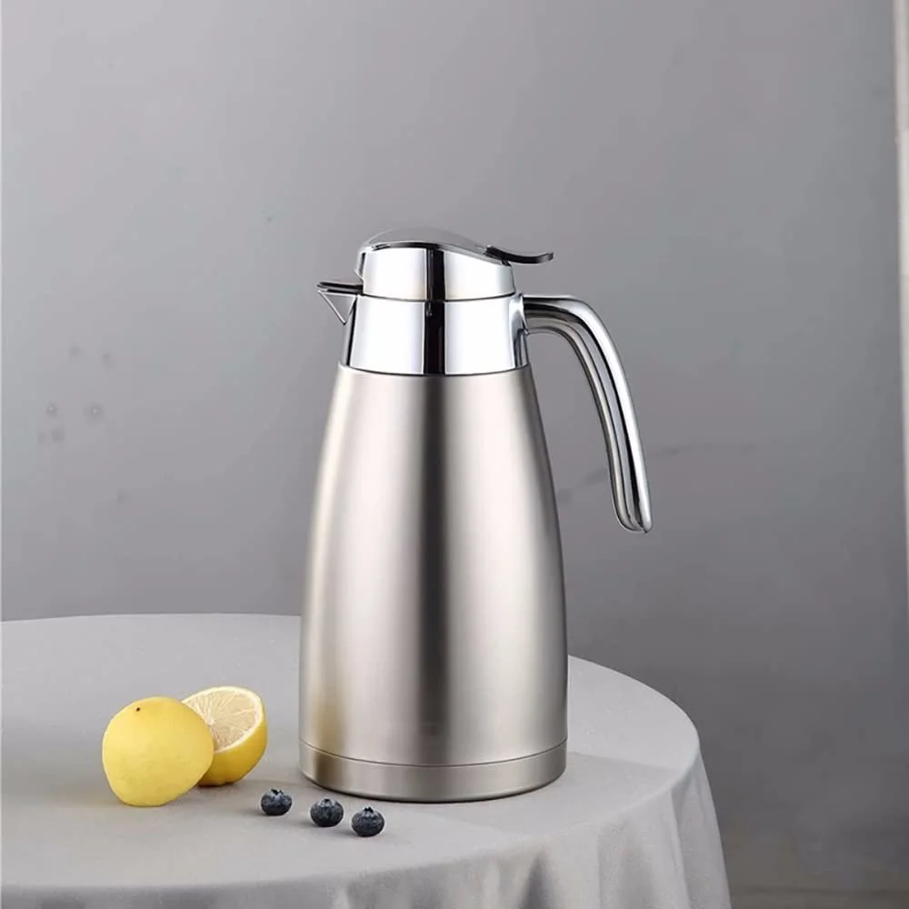 Термос-кавник колба Вакуумна 304 Нержавіюча сталь 2.3 л Срібний, фото №7