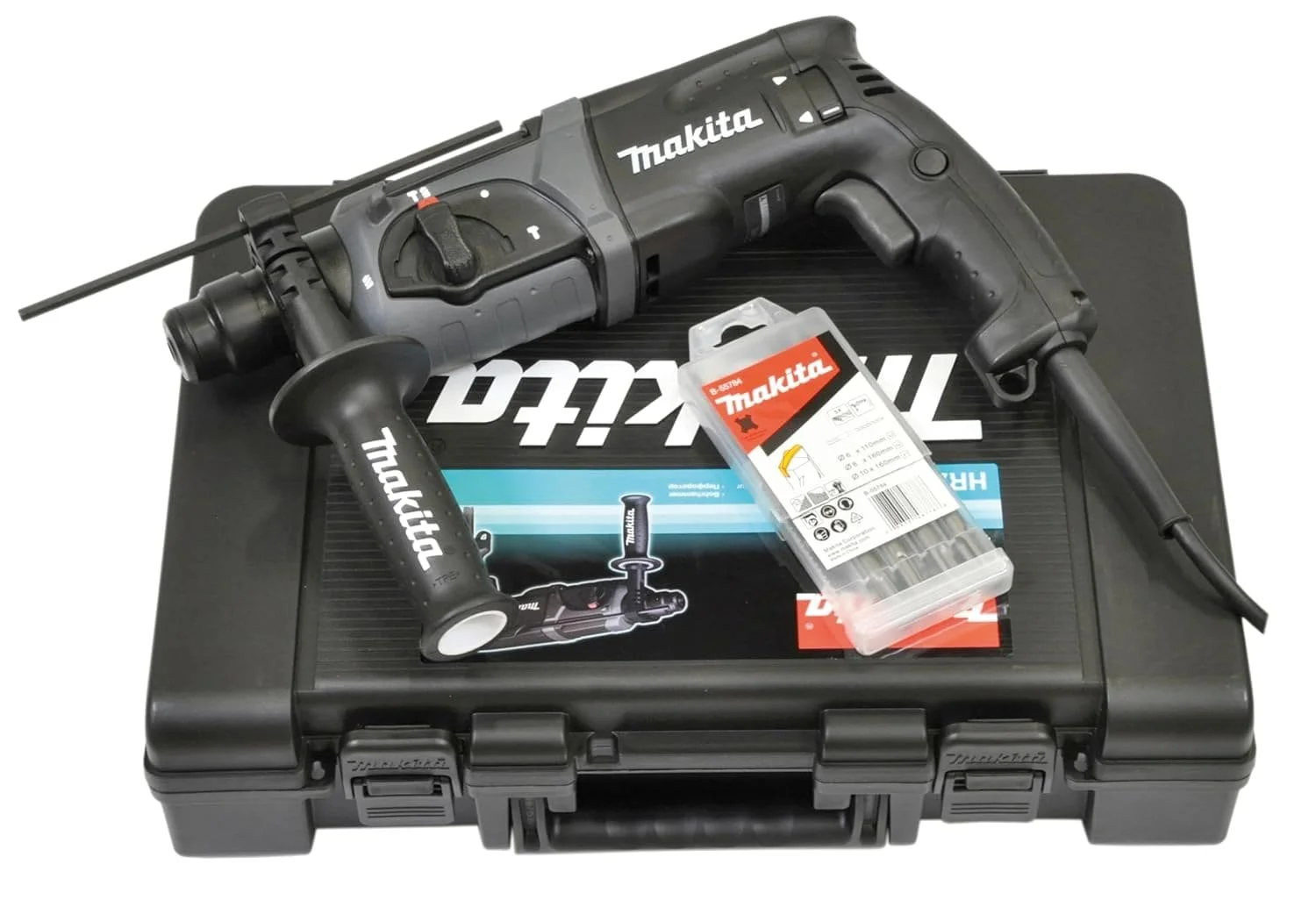Перфоратор Makita HR2470BX40 Black/Grey, фото №1 Перфоратор Makita HR2470BX40 Black/Grey, фото №1