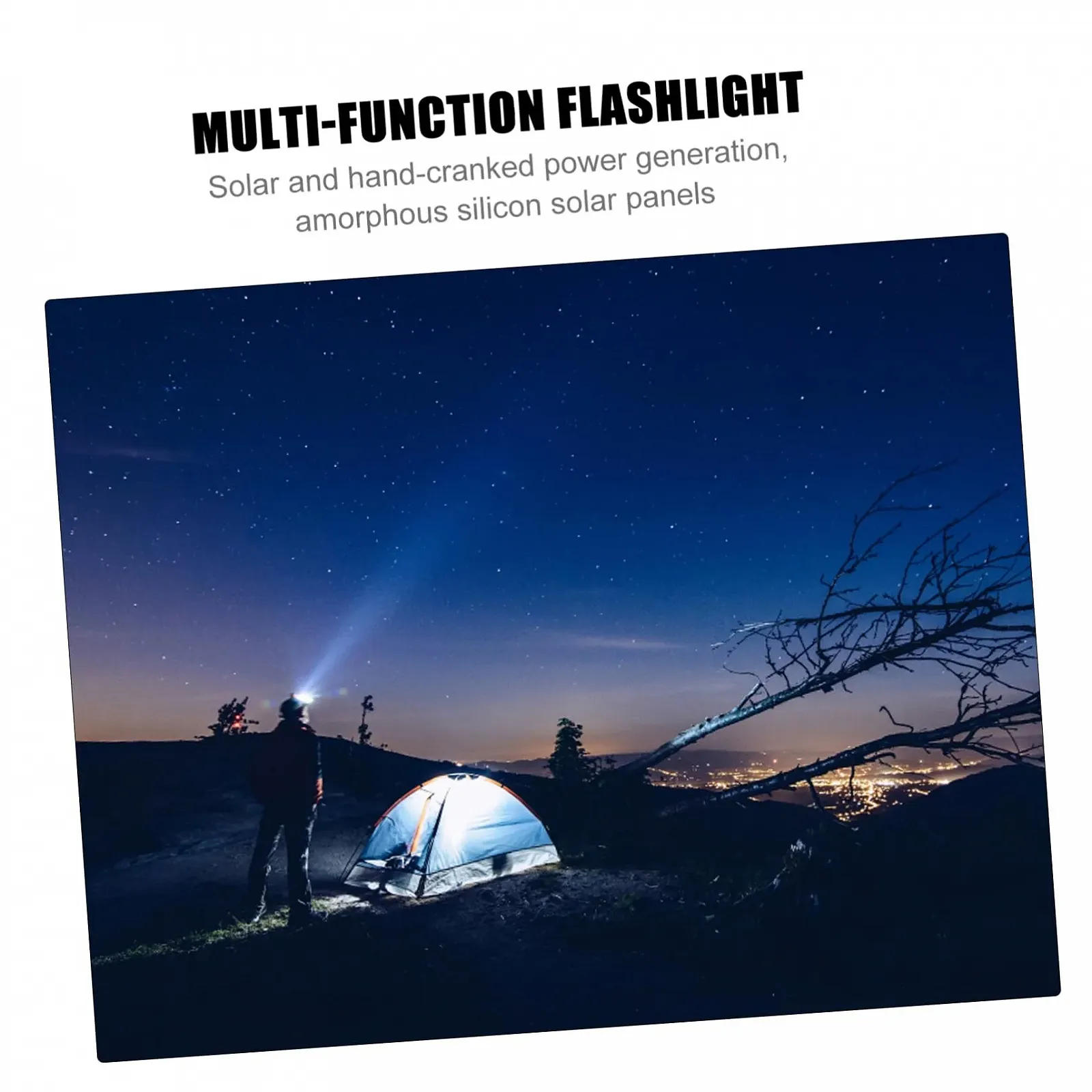 Фонарь UKCOCO Солнечный Ручной LED фонарь для улицы Ручной инструмент для выживания Аварийные фонари Мигающий Перезаряжаемый прибор UV Пластик Черный, фото №4 Фонарь UKCOCO Солнечный Ручной LED фонарь для улицы Ручной инструмент для выживания Аварийные фонари Мигающий Перезаряжаемый прибор UV Пластик Черный, фото №4