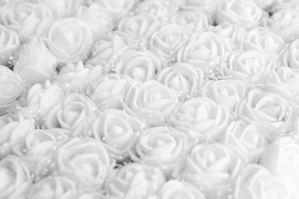 Букет роз из фоамирана с фатином Лентомания 20мм белый ROSEFOM20WHT, фото №1 Букет роз из фоамирана с фатином Лентомания 20мм белый ROSEFOM20WHT, фото №1