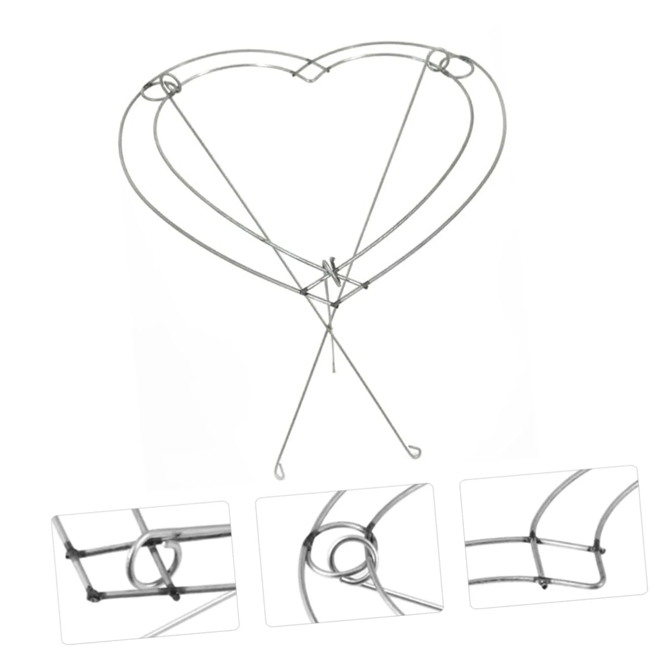 Металевий тримач для квіткових композицій HEMOTON у формі серця, фото №5 Металевий тримач для квіткових композицій HEMOTON у формі серця, фото №5