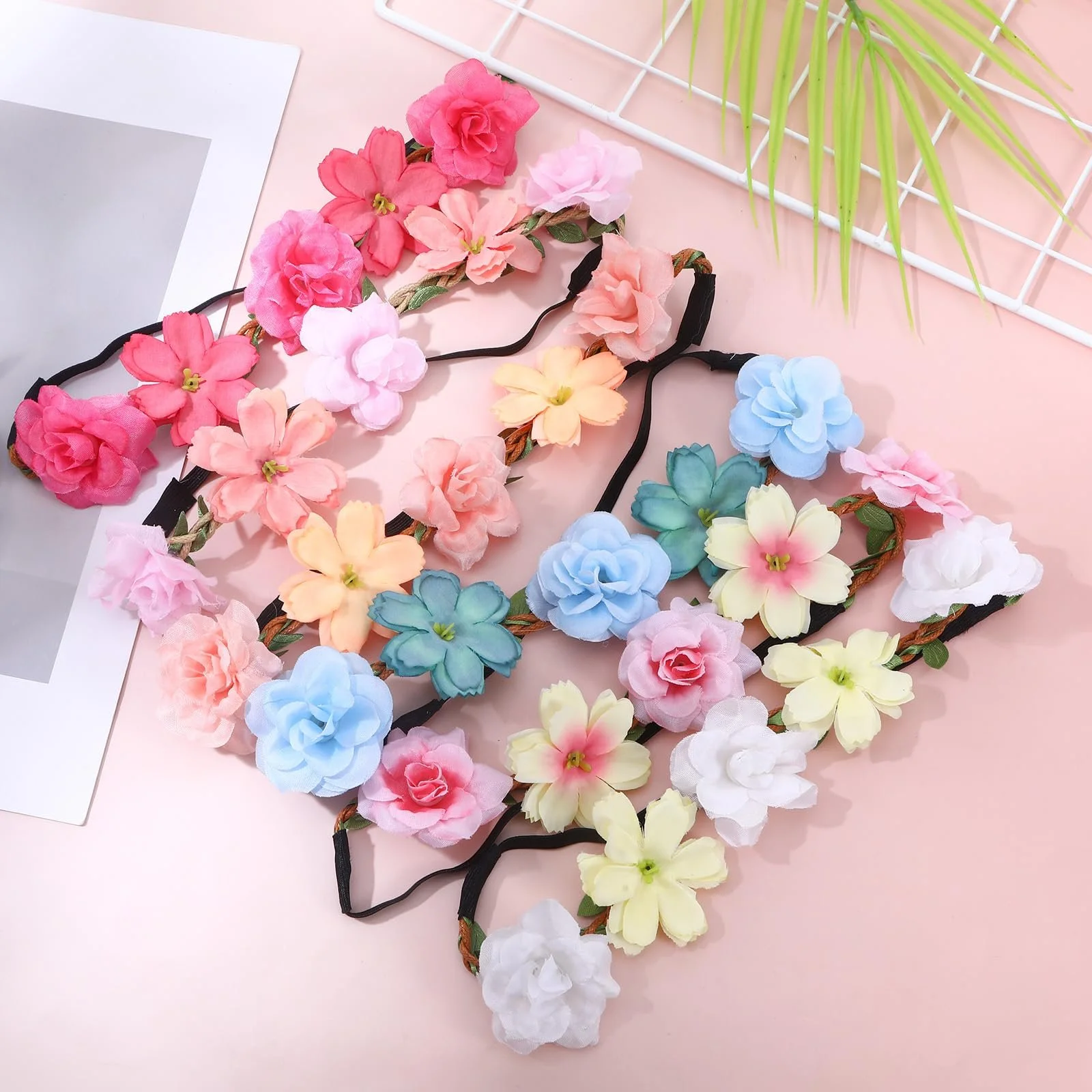 Вінок для волосся Квітковий 6 штук Різнокольоровий, фото №7 Вінок для волосся Квітковий 6 штук Різнокольоровий, фото №7