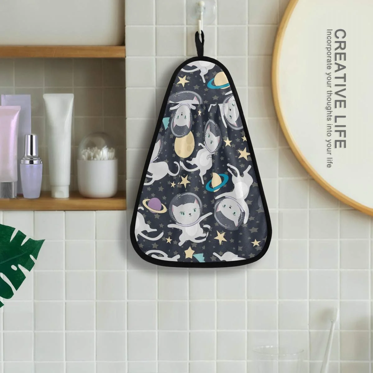 Полотенце Stars Astronaut Cute Cat 42 x 31 см, фото №4