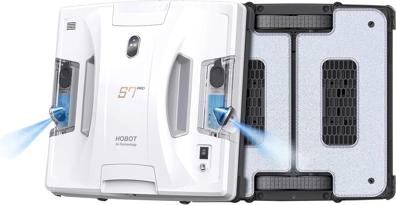 Робот для миття вікон Sichler Exclusive HOBOT S7 Pro Professional, подвійний розпилювач та склоочисник, App, фото №6 Робот для миття вікон Sichler Exclusive HOBOT S7 Pro Professional, подвійний розпилювач та склоочисник, App, фото №6