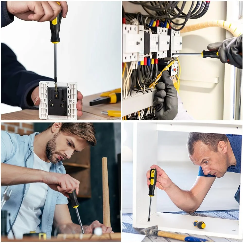 Набір викруток Chrome Vanadium Steel з магнітними наконечниками та ергономічною рукояткою, фото №6