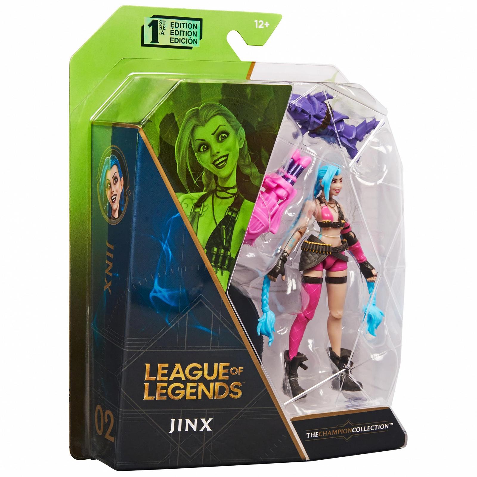 Фігурка League of Legends Jinx 10 см з 2 видами зброї (Bones & Peng-Peng) та виставковою базою, фото №8