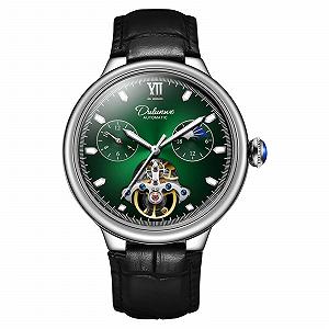 Годинники FORSINING Tourbillon Чоловічі Механічні Із Автоматичним Заводом Місячна Фаза Водонепроникні Люмінесцентні - Фото 1