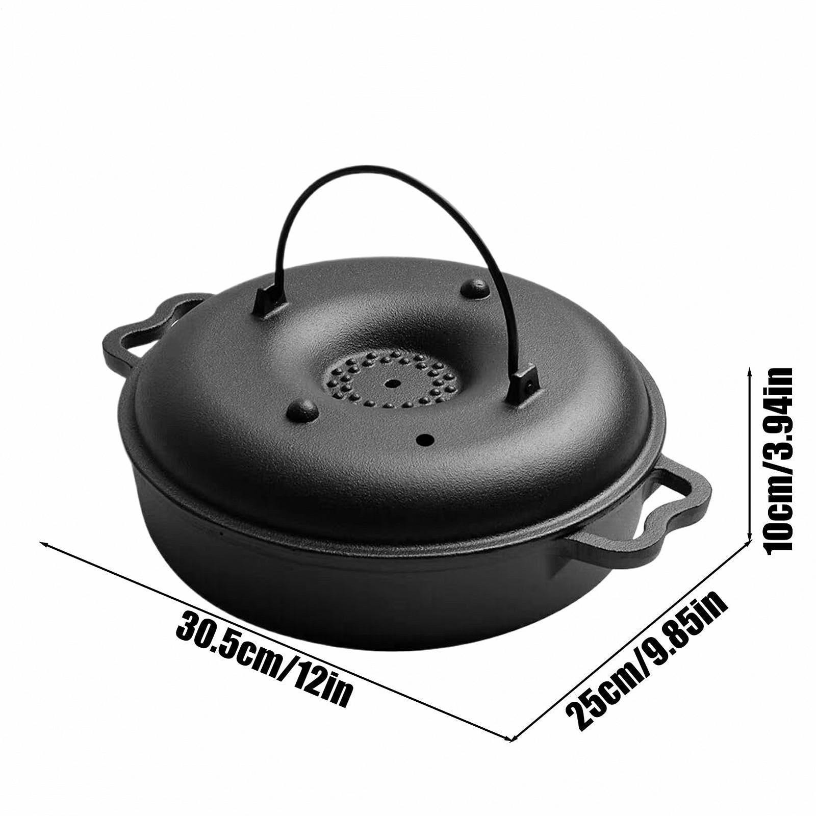 Форма для запекания чугунная с крышкой для батата и кукурузы с щипцами и перчатками, фото №6