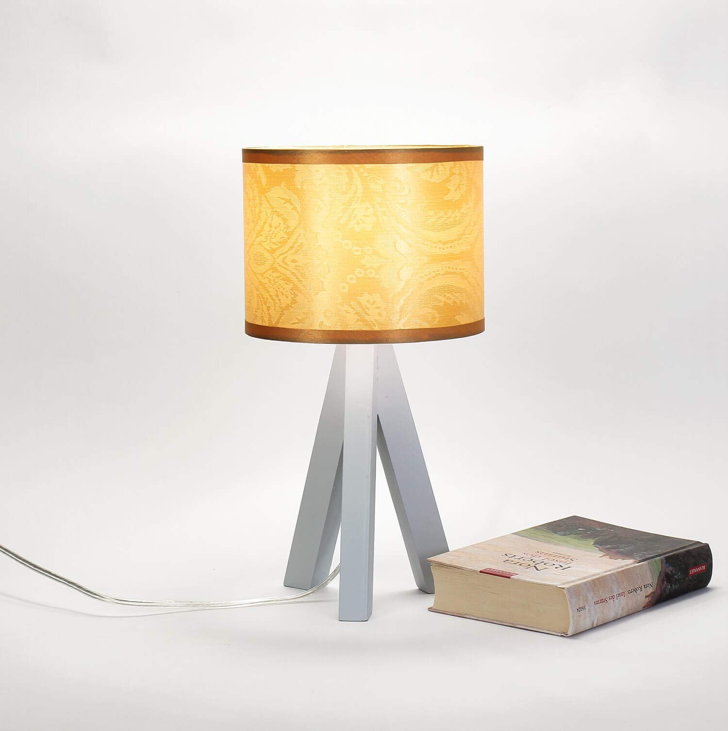 Настільна лампа Easylight Скандинавський дизайн E14 Тринога Сіро-коричнева, фото №2