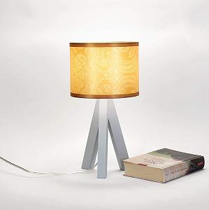 Настільна лампа Easylight Скандинавський дизайн E14 Тринога Сіро-коричнева synthetic.ua - Фото 1