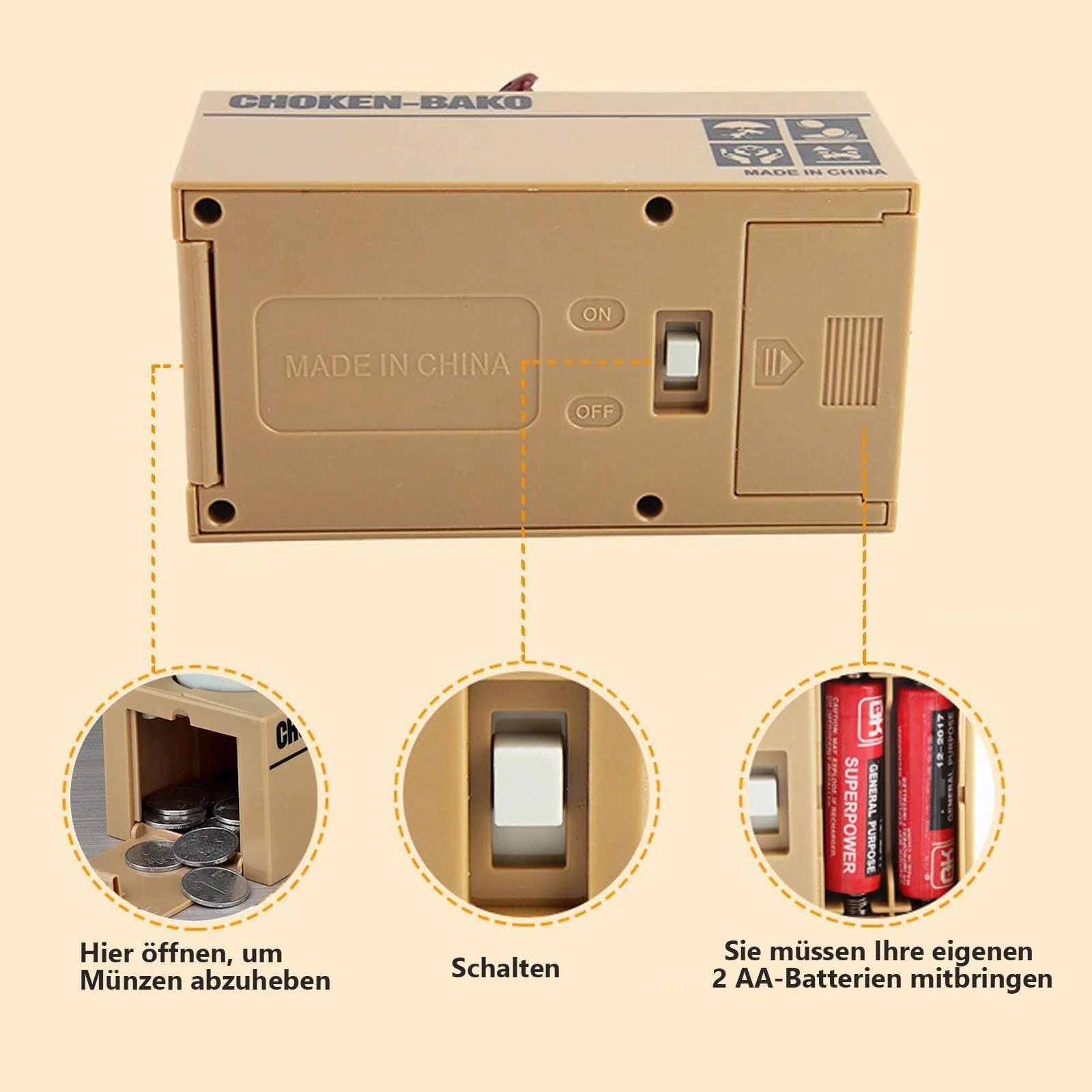 Скарбничка Justup Hungry Dog Puppy Коричнева, фото №5