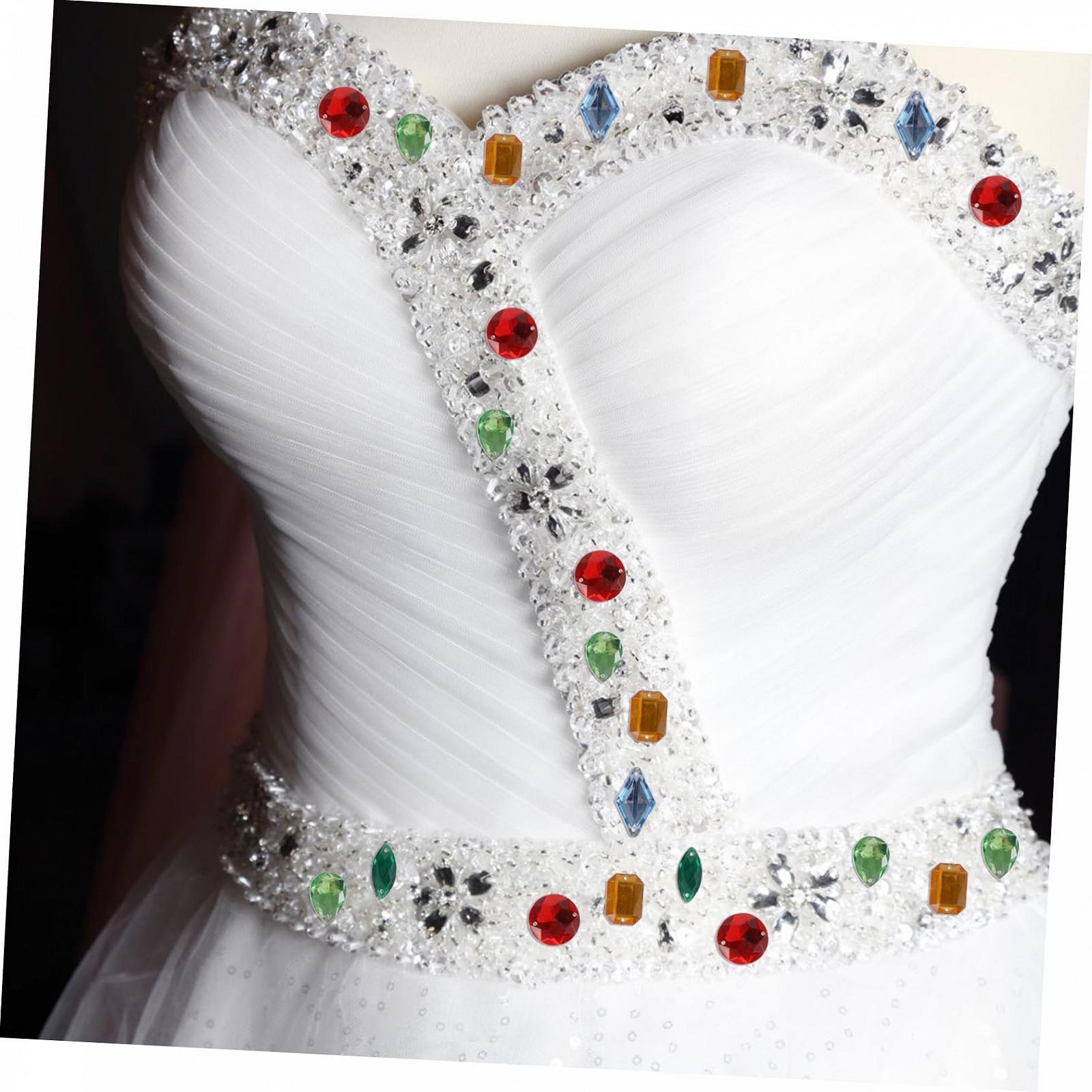 Набор страз Flatback, акриловые стразы для одежды и рукоделия, самоцветы с гладкой поверхностью, прочные и надежные, фото №2