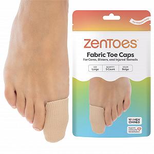 Напальчники ZenToes 5 шт. Закрытые тканевые рукава с гелевой подкладкой - Фото 1