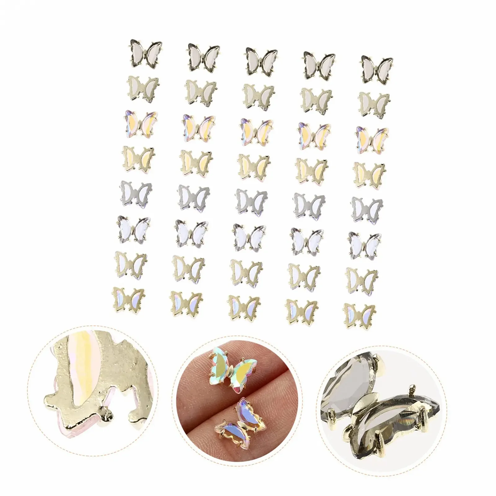 3D Аксесуари для нігтів minkissy, 200 шт, кристали, фото №9