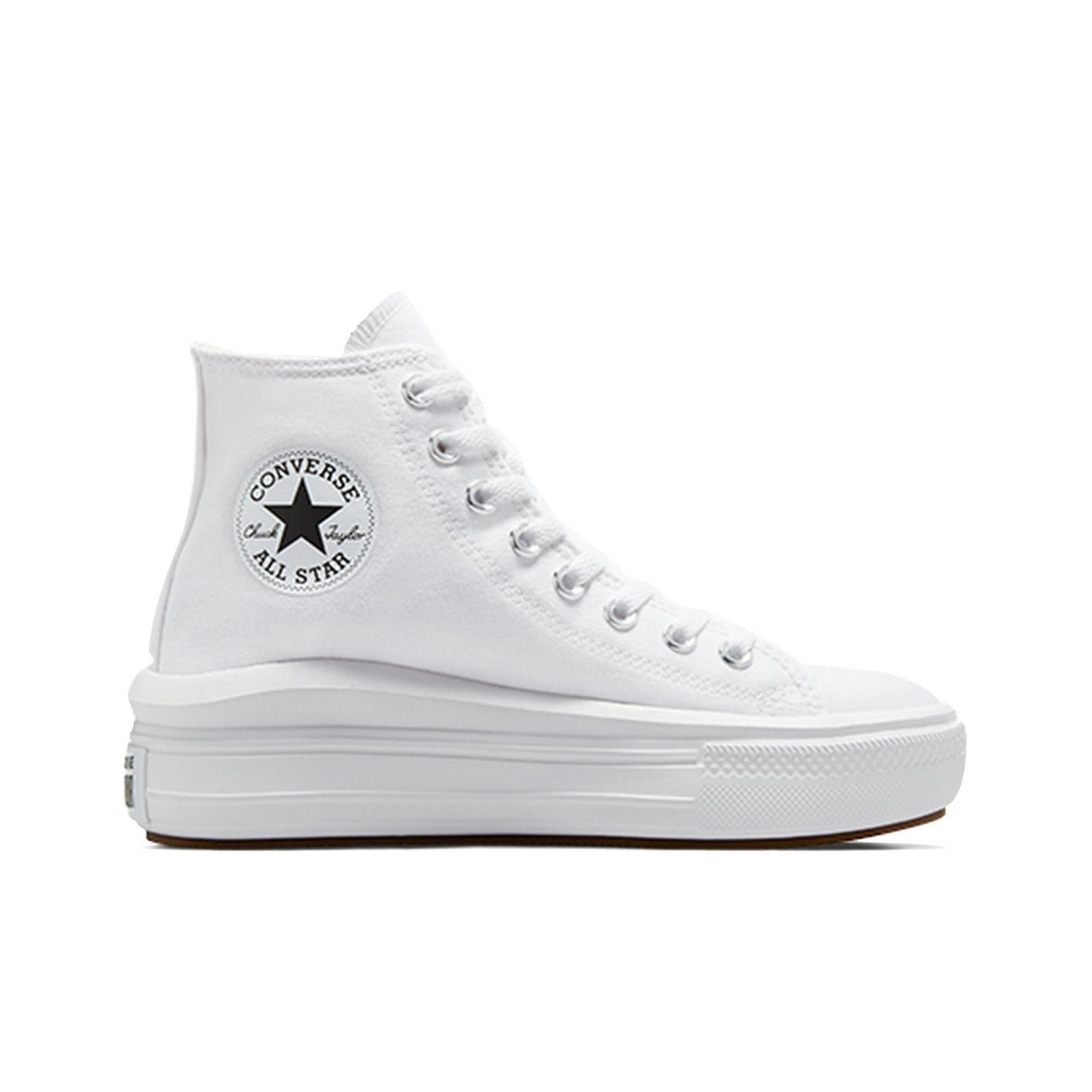 Кеды Converse Move Platform Hi Женские Черный/Белый, фото №2
