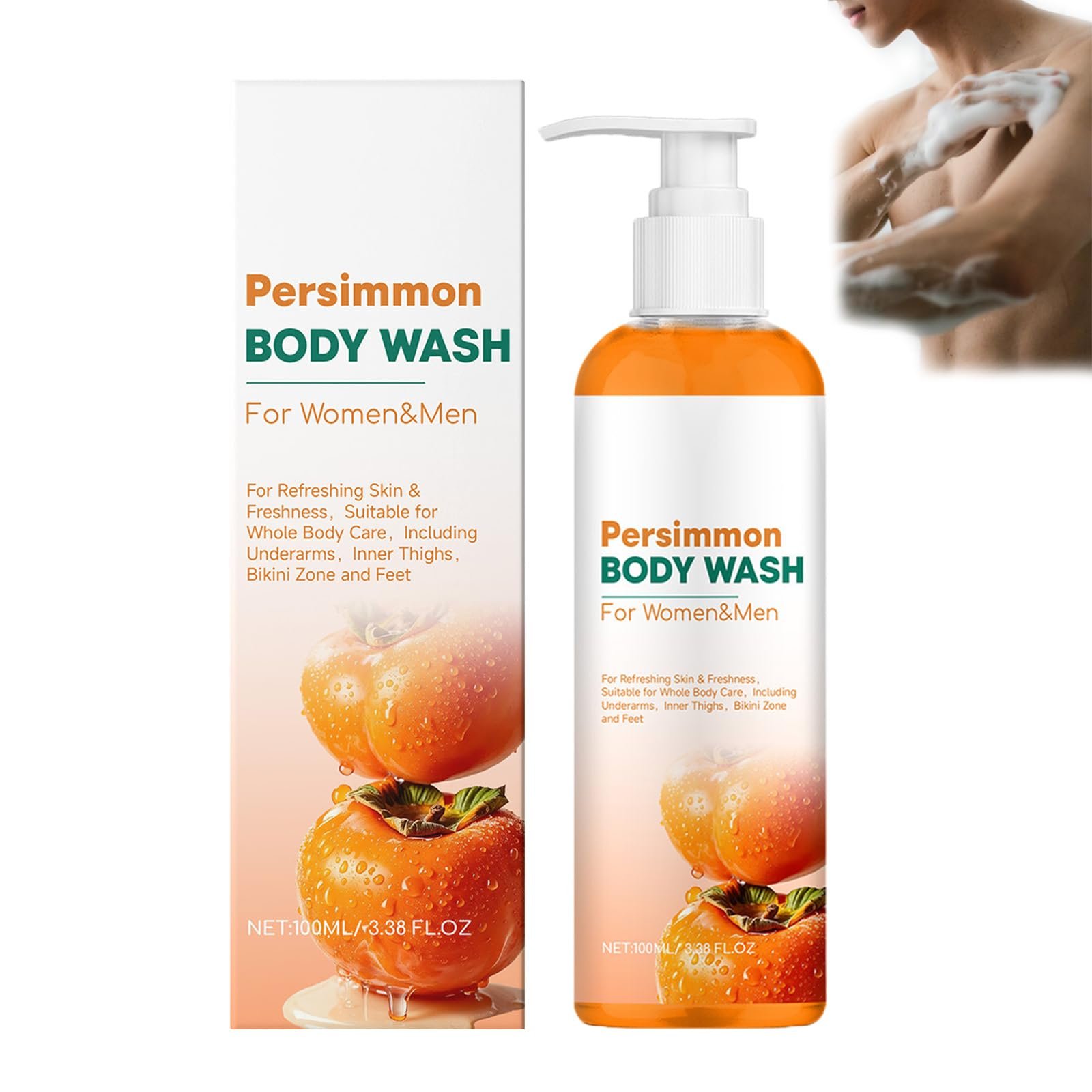 Гель для душу Persimmon зволожувальний проти запаху тіла 1 шт., фото №1