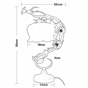 Настільна лампа Ceramic Rose Handmade Біла E27 synthetic.ua - Фото 1