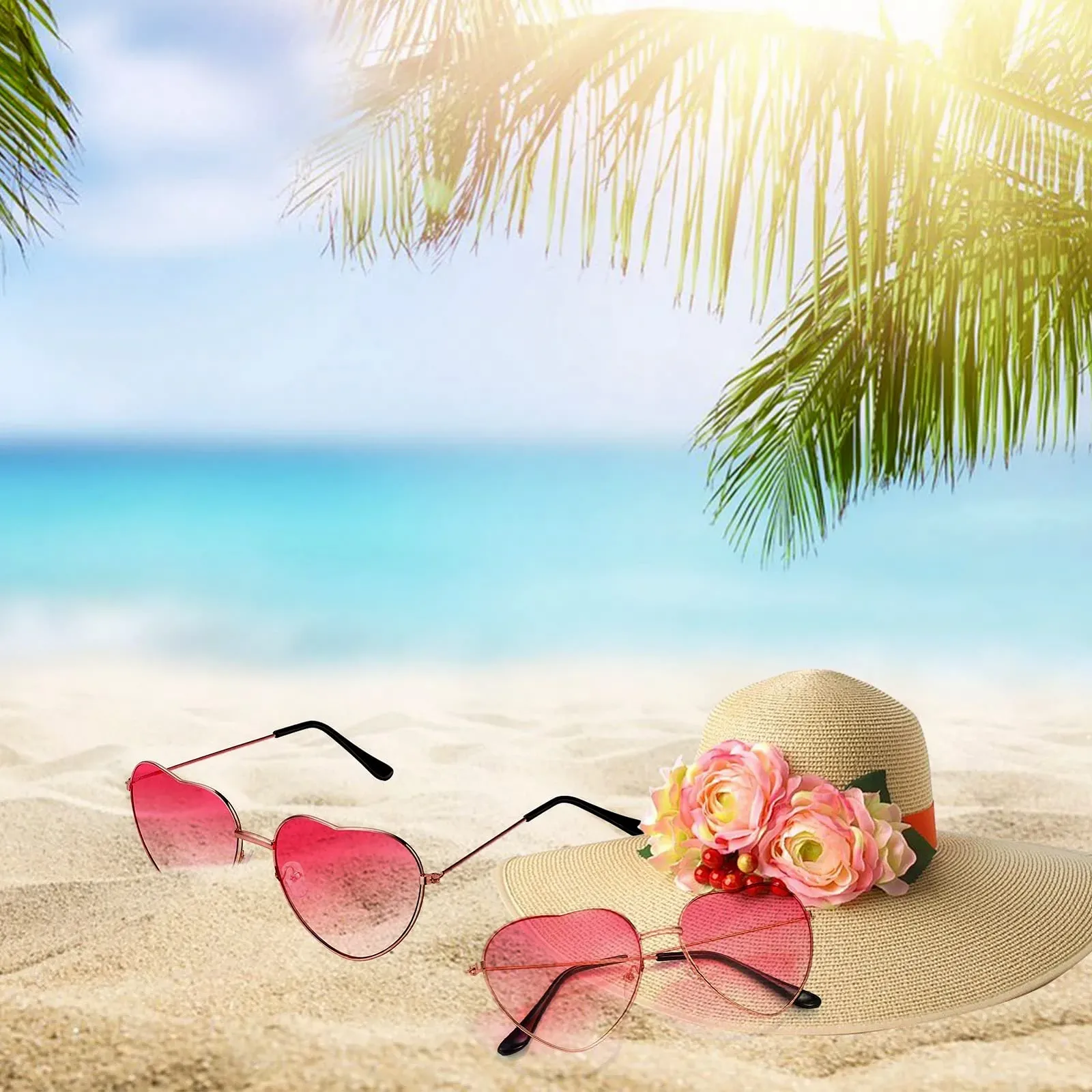 Сонцезахисні Окуляри Серце QincLing 2 шт., фото №2