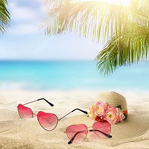 Сонцезахисні Окуляри Серце QincLing 2 шт. synthetic.ua - Фото 1