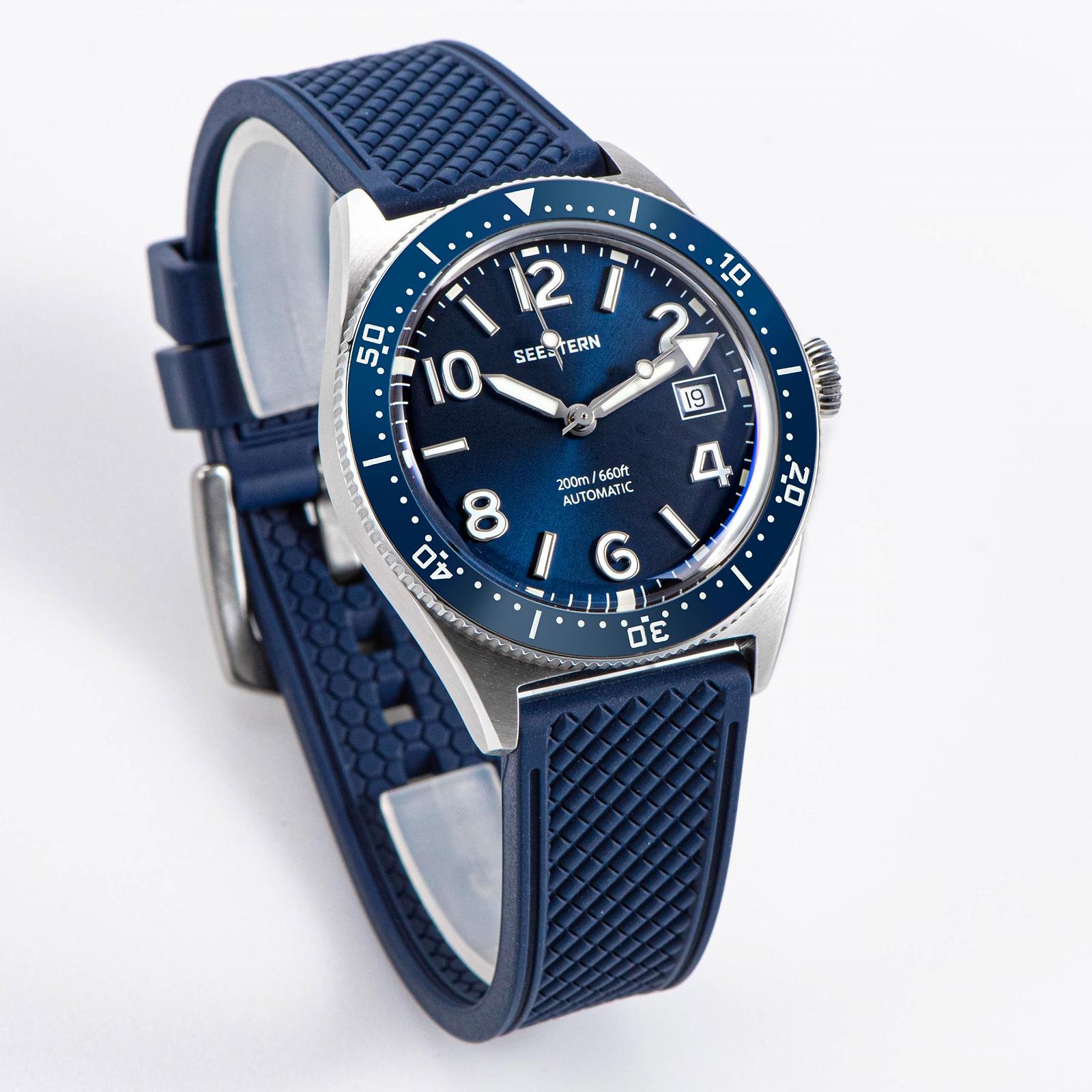 Механічний годинник Starfish Super LUME x Curved Sapphire Crystal Glass 200M Diver S435.07 Срібний ремінець, срібний, браслет, фото №3 Механічний годинник Starfish Super LUME x Curved Sapphire Crystal Glass 200M Diver S435.07 Срібний ремінець, срібний, браслет, фото №3