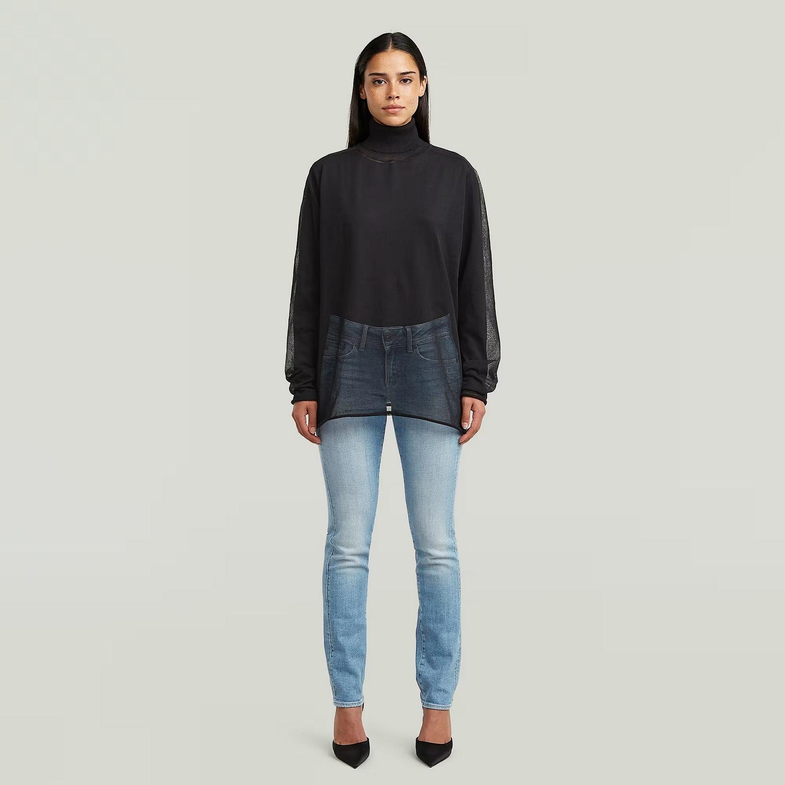 Женский свитер G-Star RAW Sheer Loose Turtle Knitted Sweater - S, фото №3